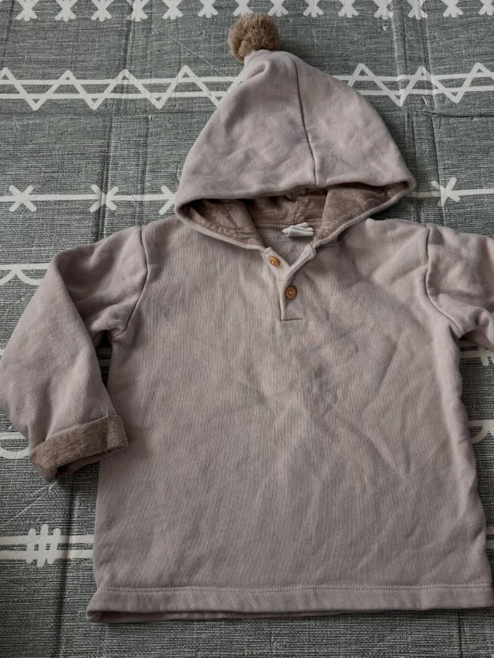 H&M Neutral Pompom Sweater